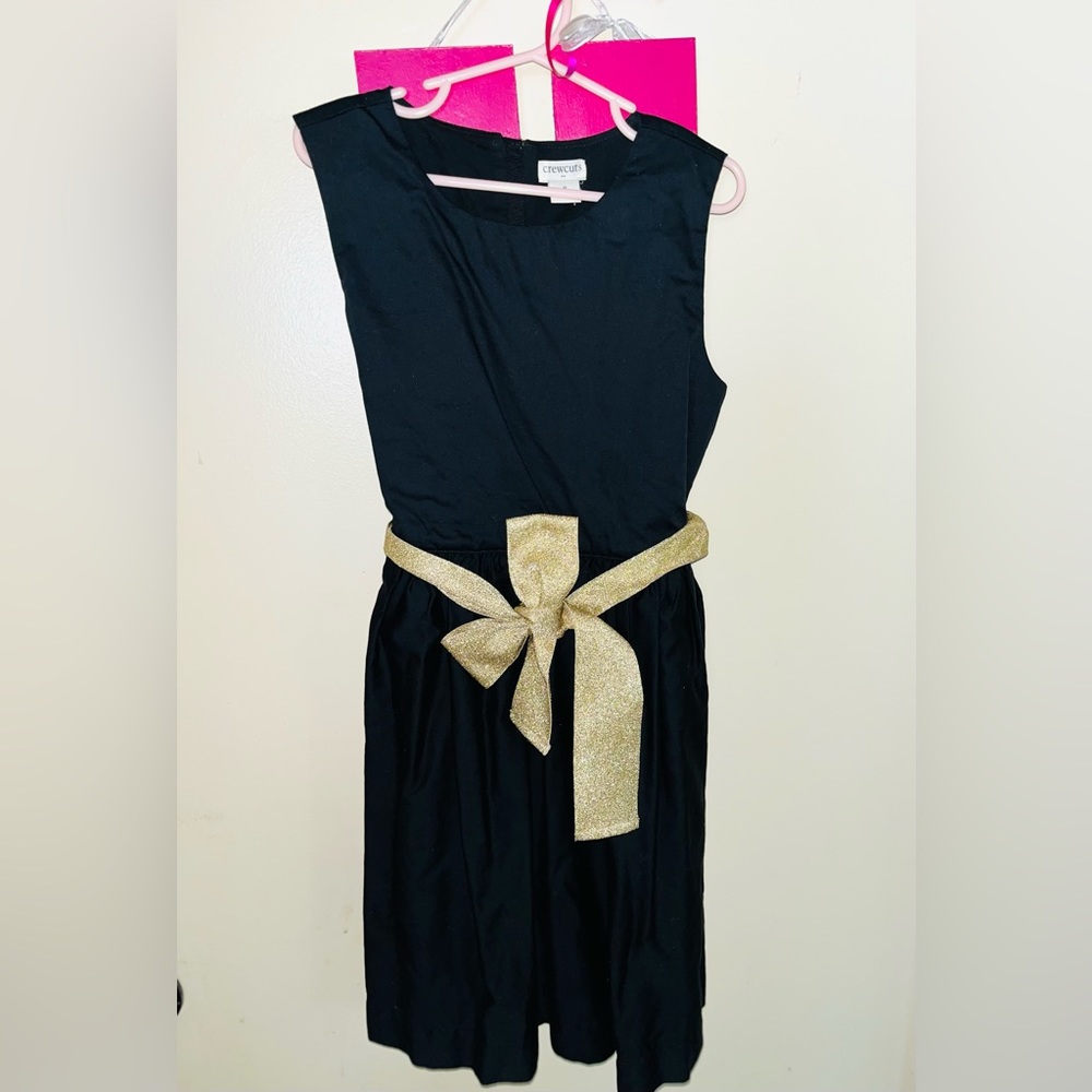 J Crew girls size 8 dress, black, light weight. Can be formal or casual.